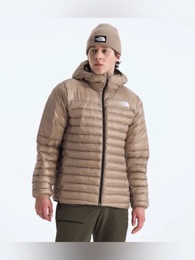 The North Face Terra Peak Zip-Up Hoodie Coat Mens Large Mushroom Gray (Tan)
